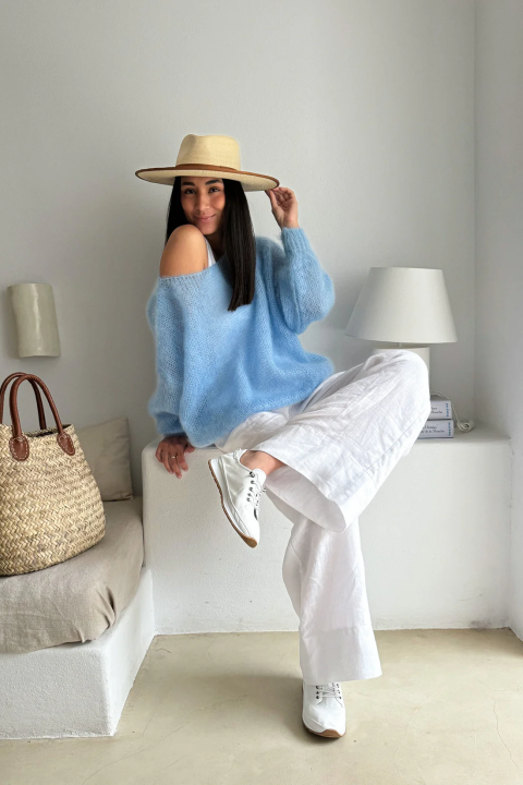 Women'S%20Casual%20Sweater%20%20%20Soft%20%20Comfortable%20Off%20Shoulder%20Pullover%20in%20Light%20Blue%20Perfect%20for%20Spring%20Fall%20%20Casual%20Attire%20Casual%20S%20-%20Image%202