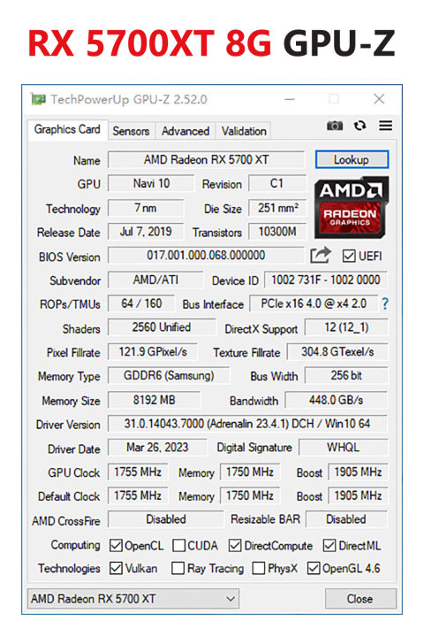 MLLSE%20AMD%20RX5700%20XT%208GB%20Graphics%20Card%20GDDR6%20256Bit%20PCI-E%204.0%C3%9716%206+8Pin%20Radeon%20GPU%20Rx%205600XT%20Gaming%20Video%20Card%20Placa%20De%20Video%20-%20Image%206