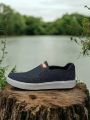 Denim jeans stylish summer casual sneakers for men , Men's Slip-on Shoes jeans sneakers, Tennis Walking high quality jeans Casual sneakers. 