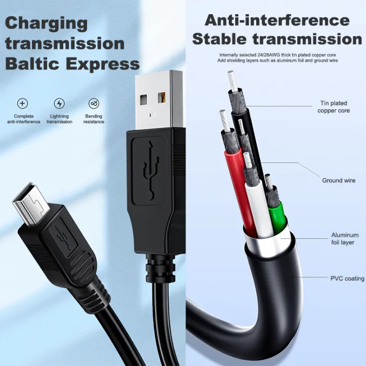 5YOA%200.8M%20USB%20Cable%202.0A%20Male%20to%20Mini%20B%205%20Pin%205P%20T%20Port%20MiniUSB%20for%20Devices%20MP3%20MP4%20Camera%20Mobile%20Phone%20HardDisk%20Computer%20-%20Image%206