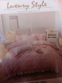 Luxury Soft and Comfortable 4 Pcs Bed Sheet Set Including One Bed Sheet 2 Pillow Cover And One Quilt Cover. 