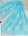 Customised Hand embellished/Hand Paint Organza dupatta/Washable. 