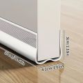 PVC Flexible Door Bottom Seal Strip Under Door Draft Stopper Weatherproof Soundproof Gap Cover Weatherstrip for Indoor Outdoor. 