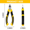 Wire Cutters,6.5Inch Flush Cutters,Spring Loaded Side Cutting Pliers, Diagonal Cutters for jewelry Making,Electronics. 