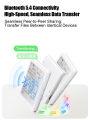 FAMUE BF07 E-Ink MP3 Player 2.7" Display Mini E-Book Reader No Blue Light Eye Protection Bluetooth 5.4 FM Radio Voice Recorder.