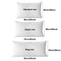 1pc Simulated Silk Smooth Plain Pillowcase Soft Double-sided White Black Grey Khaki Blue Pink Pillow Case Skin Friendly Bedding.