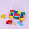 Wooden Blocks Shape Puzzle Tangram Toys. 