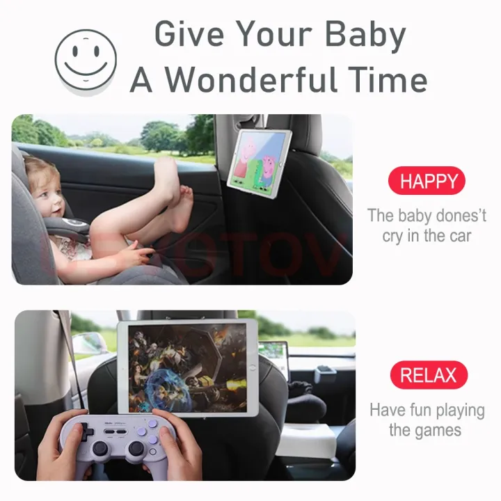 For%20Tesla%20Model%203/Y%20Back%20Seat%20Phone%20Holder%20with%202%20Hooks%20360%C2%B0%20Rotate%20Stand%20Auto%20Headrest%20Bracket%20Support%20For%20Tablet%20PC%20iPad%20Mini%20-%20Image%204