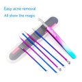 6pcs Acne Needles Colorful Stainless Steel Acne Needles Double Ring Blackhead & Acne Pimple Popper Remove Whiteheads Acne. 