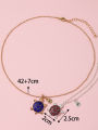 2Pcs/Set Cartoon Cat Butterfly Turtle Temperature-Sensitive Color Changing Pendants Girl Children's Friendship Necklace.