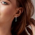 925 Sterling Silver Sunflower Flower Plant Series Drop Earrings For Woman Fashion Party Gifts Elegant S925 Jewelry Accessories.