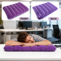 Portable Inflatable Travel Backrest Pillow with Lumbar Support Foldable Nap Pillow for Outdoor Leisure And Sleep on Side. 