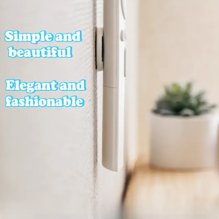3pcs%20No%20Drill%20Magnetic%20Remote%20Holder%20-%20Wall%20Mount%20for%20TV/AC/DVD%20Remotes,%20White%20Space-Saving%20Design%20-%20Image%203