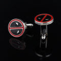16 Styles Men's Cufflinks Superhero Movie Design High-Quality Alloy Material Black Cufflinks.