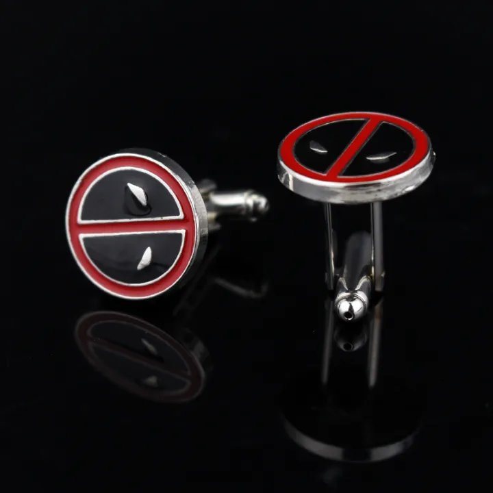 16%20Styles%20Men's%20Cufflinks%20Superhero%20Movie%20Design%20High-Quality%20Alloy%20Material%20Black%20Cufflinks%20-%20Image%206