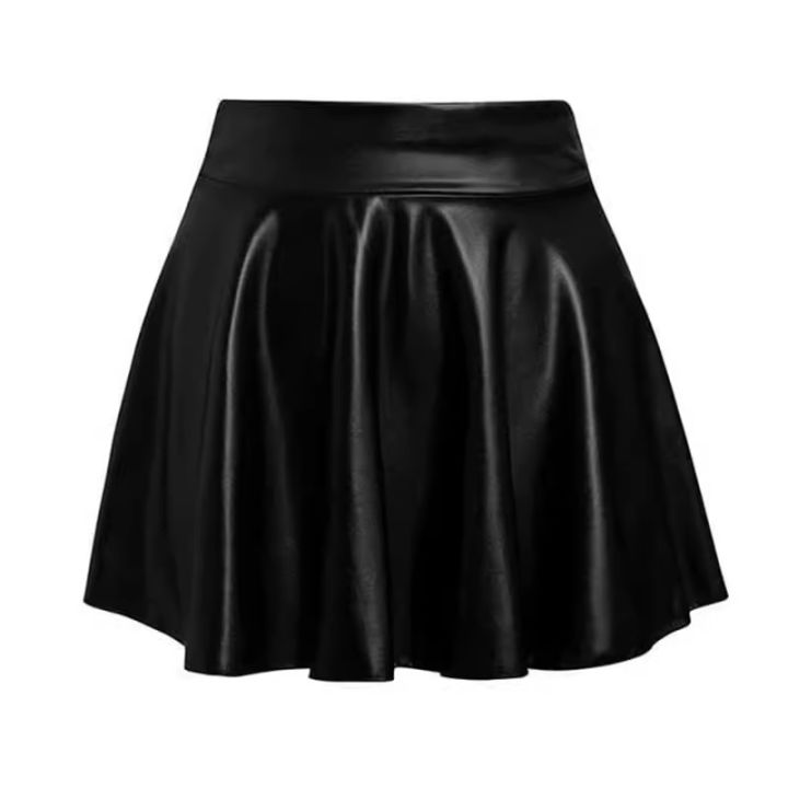 Multipurpose%20Elastic%20Mini%20Short%20Skirt%20Women%20Faux%20Leather%20Skirts%20High%20Waist%20For%20Skater%20Work%20Nighub%20-%20Image%204