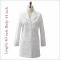 Female White Medical Apron With Pure Korean Cotton Fabric /Female Doctors White Apron /Lab White Apron/Medical Female Students Apron/Nursing Pure Cotton White Apron. 