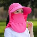Sun Hat Women's sun hat 99% UV protection face cover with chin strap. 
