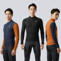 RION Men's Cycling Jersey Winter Thermal Fleece Jerseys UPF 50+ Sun Protection MTB Bicycle Clothing Bike Shirts Riding Windproof. 
