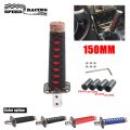 150MM Universal JDM Katana Samurai Sword Shift Knob Shifter With Adapters Gear Shift Knob Transmission Gearstick Car Accessories. 