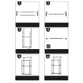 Stainless steel double bar clothes rack, 2 bar clothes drying rack with wheels easy to move. 
