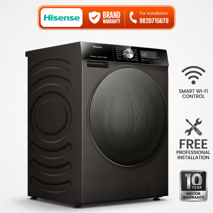 Hisens 10.5 Kg Washer 6.5 kg Dryer Washer & Dryer