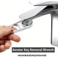 6 In 1 Faucet Aerator Wrench Plumber Easy-Grip Spout Removal Tool Zinc Alloy Disassembly Wrenches for M18/M18.5/M20/M22/M24/M28. 