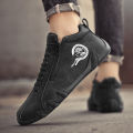 New Men's Ankle Boots Fashion Soft Sole High Top Sneakers Men Shoes Outdoor Versatile Loafers Comfortable Casual Walking Shoes. 