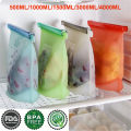 Silicone Bags Reusable Silicone Food Bag Airtight Seal Food Preservation Bag Food Grade for Vegetable, Liquid, Snack, Meat.