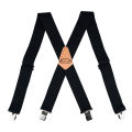 MELOTOUGH Men's Suspenders Fully Elastic 2 Inch Wide X Back Heavy Duty Work Suspenders Tool Belt Suspenders Man Suspend.