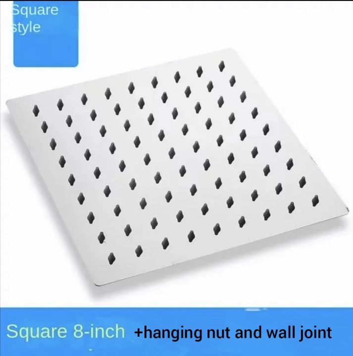 Rain head shower for bathroom stainless steel 8 inch 1 piece