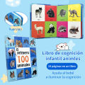 Montessori Spanish Learning Book — Helps Identify Animals and Build Vocabulary (Preschool ). 