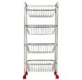 Vegetable And Fruit Heavy Trolley Kitchen Rack 4 Steps. 