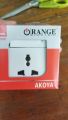 Orange socket outlet. 