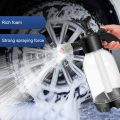 2L Hand Pump Foam Sprayer with 3 Types of Nozzle Hand Pneumatic Foam Cannon Snow Foam Car Wash Spray Bottle Auto Cleaning Tool. 