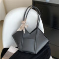 Women's Big Size Tote Bags Quality Soft Leather Shoulder Bag Silk Scarf Decoration Handbag Ladys New Large Capacity Shopping Bag.