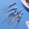 8PCS Silicone Lip Brush with Lid Easy and Efficient Lipstick Cream and Lip Gloss Applicator Makeup Beauty Brushes for Eyeshadow. 