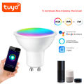 RGB LED Light Bulb 9W GU10 Graffiti WIFI Smart Bluetooth Bedroom Lamp Bulbs Adjustable Light. 