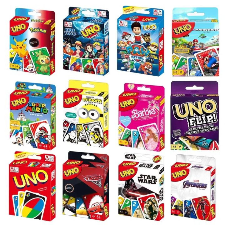 UNO FLIP Pokemon Board Game Anime Cartoon Pikachu Figure Pattern Family - A Fun Game Of Uno Reddit Anime