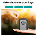 Key Storage Lock Organizer Box 20 Key Hooks Combination Key Cabinet Security Lock Box with Key/Code Lock for Home Office Factory. 