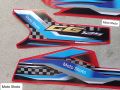2024 Model Tanki Tapa Sticker Honda CG-125 (Complete Set) -Red. 