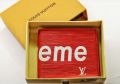 Supreme Red Wallet For Men - Stylish Leather Wallet for Men - Smart Wallet - Luxury Wallet. 
