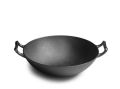 Seasoned Heavy Cast Iron Kadai Imported Quality 27 cm With Bamboo Lid. 