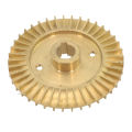 1PC Brass Water Pump Impellers Self-Priming Pump Double-Sided Copper Pump Impeller Pump Replacement Parts.