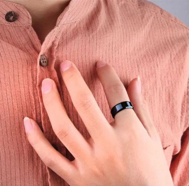 PACK%20OF%202/FASHION%20TITANIUM%20STAINLESS%20STEEL%20HEAVY%20CUBEIC%20RING%20+BLACK%20STAINLESS%20STEEL%20RING%20FOR%20MEN%20AND%20BOYS%20-%20Image%205