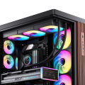JONSBO ZW-140 Computer Case Fan 140mm 4PIN PWM 5V ARGB ZW-140BR CPU Cooling Fan Forward/Reverse Fan Kits.