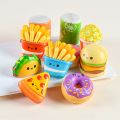 12pcs Mini Squeeze Toys, School and Birthday  Pack with Various Food &Fries Slow-Rising Squishy Toys,Random Styles Christmas. 