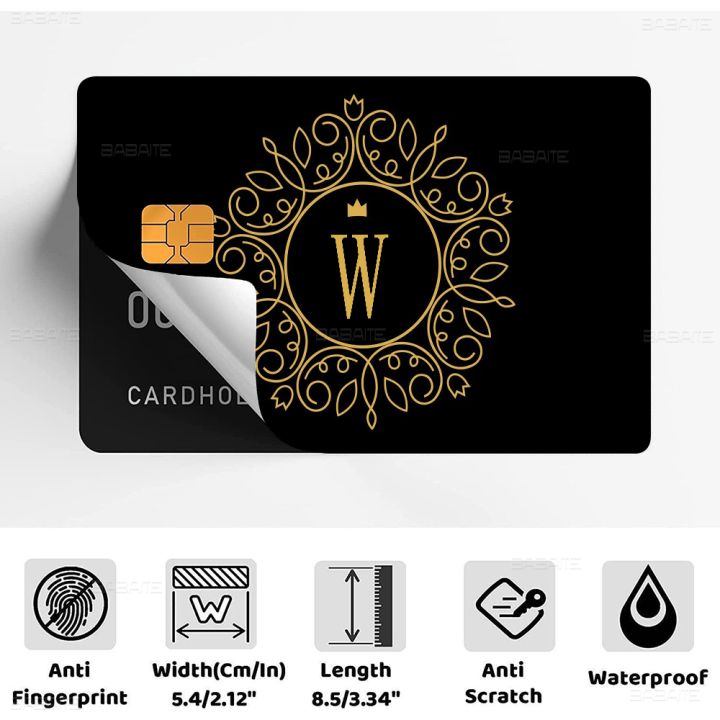 Black%20Golden%20Crown%20Letters%20Anime%20Matte%20Front%20Skin%20Film%20Sticker%20Cover%20For%20Small%20Chip%20Credit%20Card%20Debit%20Card%20-%20Image%207