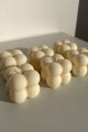 pack of 3 (2 mini bubble scented candles+1 ovel tray). 