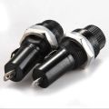 2 Pcs 5x20mm Fuse Holder Panel Mount Fuse Holder Screw Cap Case for Glass Tube Fuses 5 x 20mm 10 Ampere Fuse Holder Plastic Fuses Box for AC 220v. 